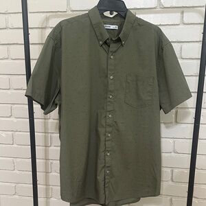 Sonoma Men's Dark Olive Button Down Shirt